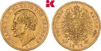 SACHSEN 10 Mark Johann, 1854-1873. -