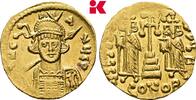 BYZANZ AV-Solidus, Constantinus IV., 668-685 mit Heraclius und Tiberius. -