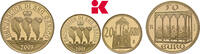 SAN MARINO Set von 50 und 20 Euro 2003. Auflage: 7.281 Exemplare. Republik. FB im Originaletui mit Zertifikat