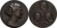 Bronzegußmedaille 1937 München , v. J. Bernhart, auf Elsa Stechow, Gattin d. Naturforschers Prof. E. Stechow vz, min. Flecken