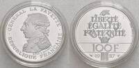 Frankreich 100 Francs, Paris auf den 230. Geburtstag von Joseph Marquis de la Fayette -