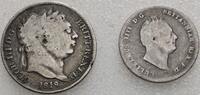 Großbritannien Lot: 6 Pence bzw. 4 Pence George III. und IV., 1760-1820--1830 -