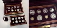USA Proof Set aus 16 Münzen auf die Olympischen Spiele in Atlanta (4x5$ Gold, 8x1$ Silber, 4x1/2$) -