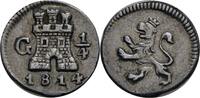 Guatemala 1/4 Real G, Guatemala 1814 Fernando VII., 1808-1821 ss/ss+ 225,00 EUR prix TTC + 14,90 EUR frais d'envoi