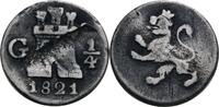 Guatemala 1/4 Real G, Guatemala 1821 Fernando VII., 1808-1821 ss, winz. ... 65,00 EUR prix TTC + 14,90 EUR frais d'envoi
