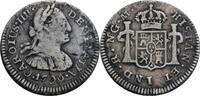 Guatemala 1/2 Real NG-M, Nueva Guatemala, mit CARLOS IIII Carlos IV., 1788-1808 -