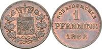 Bayern Cu.-Pfennig, München Ludwig II., 1864-1886 -