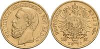 Baden 10 Mark G, Karlsruhe Friedrich I., 1852-1907 -