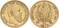 Württemberg 20 Mark F, Stuttgart Karl, 1864-1891 -