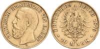 Baden 10 Mark G, Karlsruhe Friedrich I., 1852-1907 -