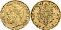 Baden 10 Mark G, Karlsruhe Friedrich I., 1852-1856-1907 -