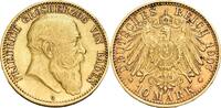 Baden 10 Mark G, Karlsruhe Friedrich I., 1852-1907 -