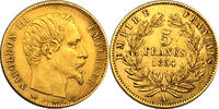 Frankreich 5 Francs 1854 A König Napoleon III f.vz 295,00 EUR  + 10,80 EUR frais d'envoi