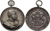 Deutsches Kaiserreich Tragbare Silbermedaille Wilhelm II XVI Württembergisches Landesschießen in Stuttgart -