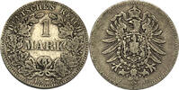 Kaiserreich Kleinmünzen 1 Mark 1873 F Kursmünze s-ss 10,00 EUR  + 10,80 EUR frais d'envoi