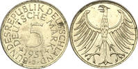 Bundesrepublik Deutschland 5 Mark 1951 J Silberadler vz-st 15,00 EUR  + 10,80 EUR frais d'envoi