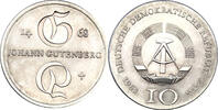 DDR 10 Mark 1968 Johann Gutenberg vz-st 25,00 EUR  + 10,80 EUR frais d'envoi