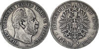 Kaiserreich Preußen 5 Mark 1876 A Kaiser Wilhelm I ss 39,00 EUR  + 10,80 EUR frais d'envoi