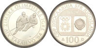 Jugoslawien 100 Dinar Oympiade Sarajevo Eishockey -