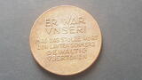 Drittes Reich Medaille Hindenburg Todestag 1934 Medaille von Mayer & Wilhelm auf seinen Tod SUP, rau