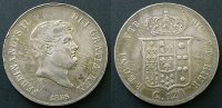 Italien Sizilien 120 Grana 1855 TTB,stark justiert
