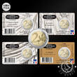 France 2025 4x 2 Euro – Official Coincard BU – Louvre – FDC
