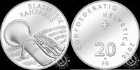 SWITZERLAND 20 FRANCS 2016 Music Bands (Blasmusik Fanfares) SPL