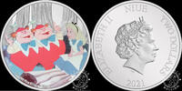 Niue 2 DOLLARS 1 Ounce Silver Case – Disney – Alice In Wonderland -