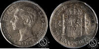 Spain 1 Peseta 1876 *76 1 PESETA – Alfonso XII – MS M – AU55 250,00 EUR  + 10,00 EUR frais d'envoi
