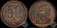 Spain 50 CÉNTIMOS 50 CÉNTIMOS – II Republic – Castellón – Square Dots – -