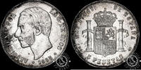 Spain 5 PESETAS 1885 *85 5 PESETAS – Alfonso XII – MS M – EBC- / XF 70,00 EUR  + 9,50 EUR frais d'envoi