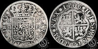 Spain 2 REALES 1766 2 REALES – Carlos III – Madrid JP – MBC- / VF- 50,00 EUR  + 9,50 EUR frais d'envoi