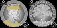Croatia 6 EURO 2025 6 EURO – 2 Silver Ounces – King Tomislav – Proof 279,95 EUR  + 10,00 EUR frais d'envoi