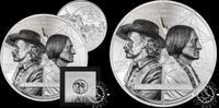 MONGOLIA 2027 1000 Togrog - Enemies in History - General Custer vs. Sitting Bull - CIT - PROOF HIGH 