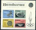 Honduras Honduras Block 6 A postfrisch Olympia 1964 MiNr. Block 6 A postfrisch Olympia 1964 -