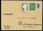 Bund Bund 163+165 auf Brief Mischfrankatur MiNr. 163+165 auf Brief Mischfrankatur -