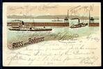 AK Lindau, Bodensee Raddampfer Königin Charlotte 1897 gebraucht -