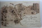 AK Berlin Hallesches Tor u. Belle Alliance Platz 1899 gebraucht -