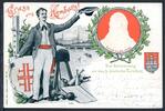 AK Hamburg 9. deutsches Turnerfest, Turnvater Jahn 1898 gebraucht -