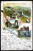 AK Tübingen Holzmarkt, Rathaus, Panorama 1896 gebraucht -