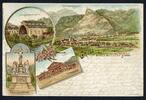 AK Oberammergau Landkreis GAP Zuschauerhalle, Kreuzigungs-Gruppe um 1900 gebraucht -
