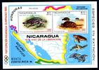 Nicaragua Nicaragua Bl 114 postfrisch Schildkröten, Olympia 1980 MiNr. Bl 114 postfrisch Schildkröten, Olympia 1980 -