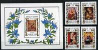 Sierra Leone Sierra Leone 849-852 + Block 38 postfrisch Madonnen MiNr. 849-852 + Block 38 postfrisch Madonnen -