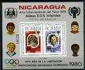 Nicaragua Nicaragua Block 110 postfrisch Olympiade 1980 MiNr. Block 110 postfrisch Olympiade 1980 -