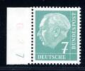 Bund Dauerserie/ DS Heuss I Bund Dauerserie/ DS Heuss I 181 y w DZ 7 postfrisch geprüft MiNr. 181 y w DZ 7 postfrisch geprüft -