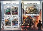 Dschibuti Dschibuti 1064-1067 + Block 216 postfrisch Eisenbahn MiNr. 1064-1067 + Block 216 postfrisch Eisenbahn -