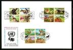 UNO Triobrief 2002 UNO Triobrief 2002 gefährdete Tierarten Ersttagesbrief/FDC gefährdete Tierarten Ersttagesbrief/FDC -