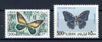 Libanon Libanon 908-909 postfrisch Schmetterlinge MiNr. 908-909 postfrisch Schmetterlinge -