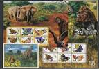 Gambia Klb. Gambia Klb. 3182-3193, Block 413-414 postfrisch Schmetterlinge MiNr. 3182-3193, Block 413-414 postfrisch Schmetterlinge -