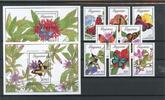 Guyana Guyana 3039-3046, Block 53-54 postfrisch Schmetterling MiNr. 3039-3046, Block 53-54 postfrisch Schmetterling -